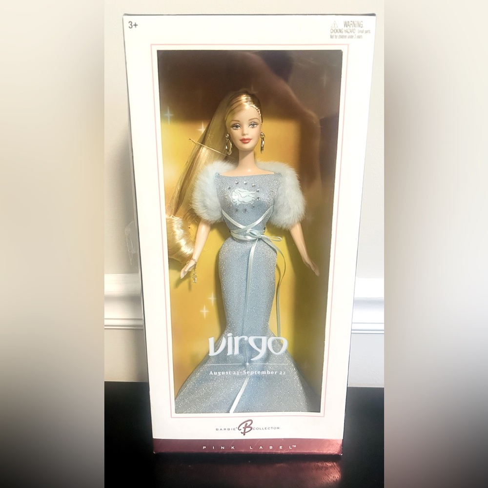 Vintage 2004 Zodiac Virgo Pink Label Collectors Barbie NIB